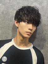 メロウ 神戸三宮(mellow)&nbsp;王道マッシュ/ランダムカールパーマ/メンズカット/モテ髪