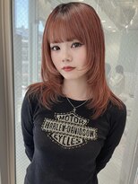 ニューヨークニューヨーク 三宮駅前店(NYNY)&nbsp;ロングウルフカット×オレンジカラー