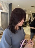 大人の落ち着きを感じるピンクバイオレットカラー【三軒茶屋】
