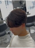 曲がる縮毛矯正ニュアンスパーマ毛流れセンターパートフェザー