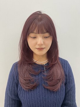 ソワ 北千住(soi) ワインレッド/ボルドー/ロングレイヤー/小顔レイヤー