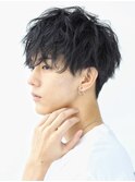 那覇/刈り上げセンターパート/波巻きツイストスパイラル