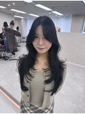 韓国風ハイレイヤーカット