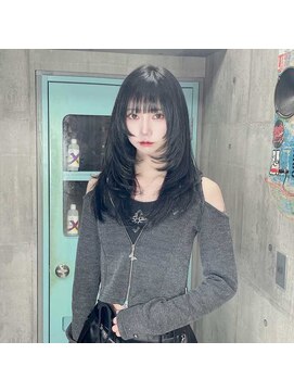 インク 渋谷(INK.) ミルクティーブロンドニュアンスウルフワンホンレイヤー渋谷