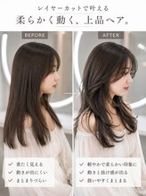 ヘアメイク トゥエンティワン HAIRMAKETwentyOne&nbsp;トレンドレイヤーカット/ビフォーアフター