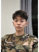 メンズヘアフェイス(Men's hair FACE。) フリンジカット×テーパーフェード