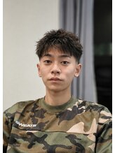 メンズヘアフェイス(Men's hair FACE。) フリンジカット×テーパーフェード