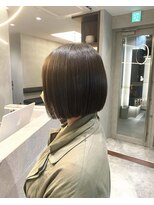 トッカ 博多駅筑紫口店(tocca hair&treatment)&nbsp;ぷつっとボブ × 艶カラー