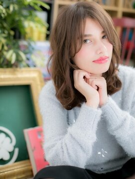 カバーヘア イヴ 戸頭店(COVER HAIR EVE) *+COVER HAIR+*…色っぽい☆センターパートのクールミディc!