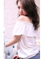 ホラン(HoLan)&nbsp;【HoLan】とろみウエーブxかきあげワンサイドxハニーヘア♪