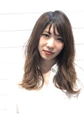 パーマ風ニュアンスヘア