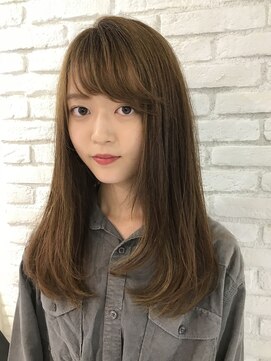 ロンド 表参道店(Lond) *フェザーロング～ストレートワンカール*ボルドーグレージュ～