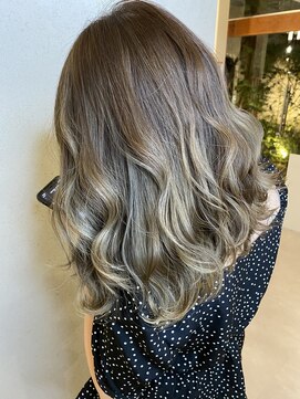 アンプヘアー 桂店(unpeu hair) 【可愛い。】ミルクティーベージュグラデーション