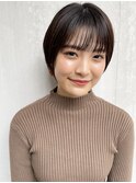 【mee.】 クールショートピンクベージュシルバーカラー