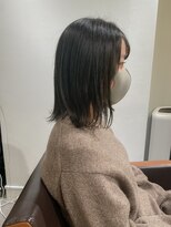 ネイヴィル オモテサンドウ(navile omotesando)&nbsp;☆ブリーチなしオリーブグレージュボブ☆20代30代40代