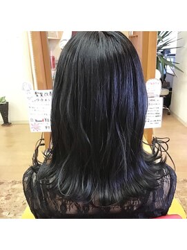 美容室マックドリーム ブルーラベンダーカラー