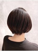 20代30代40代☆バイオレットブラウンカラー×くびれボブ☆