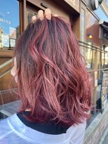 サロン ド ロイ(Salon de Roi)&nbsp;バレイヤージュピンクカラー☆