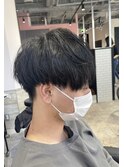 【men's】刈り上げ×前下がりマッシュ/新出奈津樹