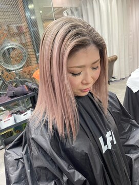 ラフ(LAFF) #黒髪#ボブルフ#ネビージュ#小顔#ワンレン