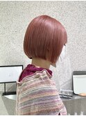 ピンクカラー/ピンクオレンジ/こなれハイトーン[渋谷駅]