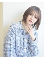 ハッシュタグ(HashTAG)&nbsp;簡単スタイリング/切りっぱなしボブ/ベージュ