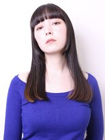 ヨファ ヘアー 芦屋店(YOFA hair) 似合わせカット美髪ストレートぱっつんバング0701