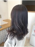 くすみブラウンベージュ/セミロング