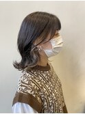 40代50代60代大人かわいいミルクティーベージュインナーカラー