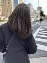 ノウハウ タニマチ(KNOWHOW tanimachi) ワンカールふわっとレイヤー/スモーキーグレージュ