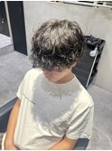 波巻きパーマ