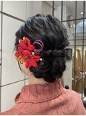 成人式卒業式ヘア振袖ヘアアレンジ