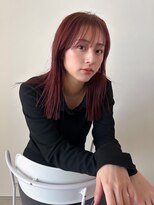 シーム(SEAM) orange color / blunt cut