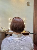 エルサフィロ ヨドヤバシ(el zafiro yodoyabashi) 【el zafiro yodoyabashi】やわらか暖色系白髪馴染ませミニボブ