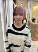 デザインペールピンクショートウルフ【広島/本通】