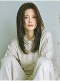☆ホワイトグレージュミニウルフデジタルパーマチェリーブラウン