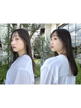 大人女性の髪質改善サロン！髪質に合わせた薬剤選定で、ダメージレスにナチュラルなストレートヘアに♪