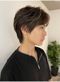 ハイライトレイヤーカットグレージュベージュショート髪質改善