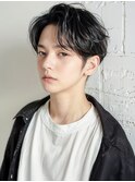 黒髪アップバング刈り上げセンターパートp1上尾20代30代40代