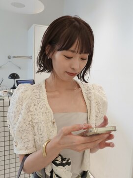 ノーヴァン デフォーム(NOVAN DEFORM) ボブ レイヤーボブ マロンベージュブラウン ワイドバング