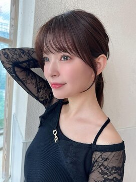 アフロート エル 大阪(AFLOAT L) 20代に人気！顔周りの後れ毛がかわいいシャギーレイヤーロング