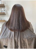 ナチュラルブラウン、セミロング