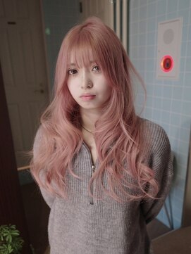 原宿/ウルフカット レイヤー デザインカラー ルーツカラー 