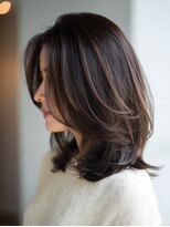 トリッカ 代官山(tricca)&nbsp;白髪ぼかし/ナチュラルブラウン/レイヤーカット/ミディアム