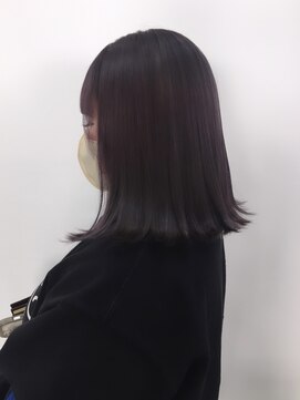 ウタシロイロ(uta shiroiro) 外ハネボブ×ラベンダーカラー