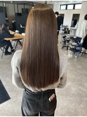 美髪ストレート×ショコラブラウンロング