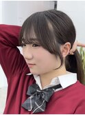 ◎小顔前髪顔まわりおくれ毛シースルーロングミディアム