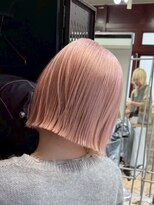 ヲタク(wotaku.)&nbsp;ピンクベージュコーラルピンクくすみピンク暖色カラーブリーチ