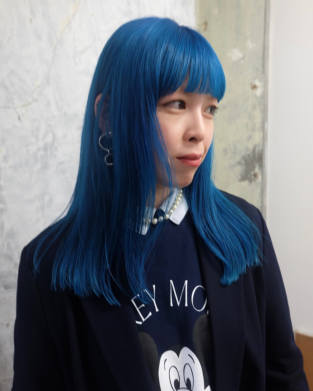 ブルーカラー/切りっぱなしロング：L276526501｜セッション(SESSION)の