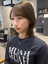 ラミエバイメルト 下北沢(lamie by melt) 花田ワンホンレイヤーボブミルクティーブロンド下北沢韓国くびれ